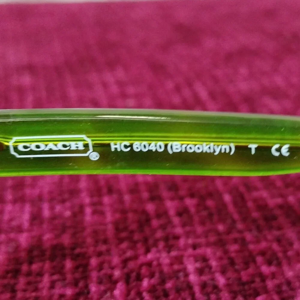 Coach Eyeglasses Frame Green Tortoise Glasses HC 6040 Brooklyn 5117 52[]16 135